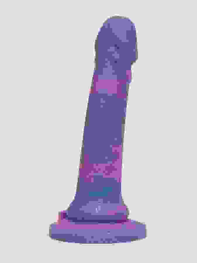 Lovehoney Super Soft Silicone Galaxy Dildo 7 Inch, Purple, hi-res